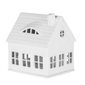 Räder Porcelánový svícen domeček Dormer House, bílá barva, porcelán