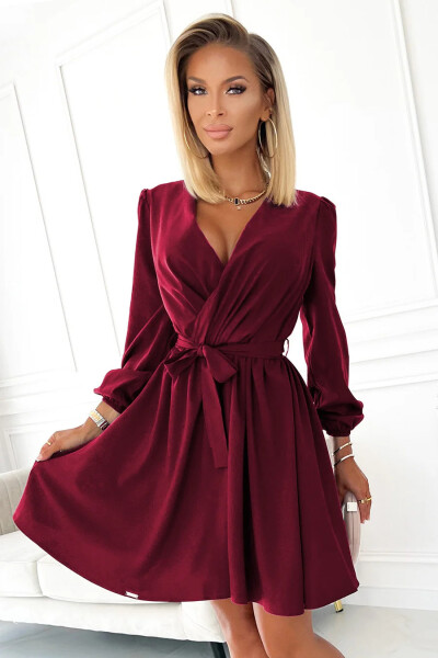 Dámské šaty 339-3 bordó - Numoco L/XL