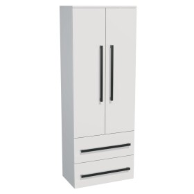 Koupelnová skříňka vysoká SAT Cube Way 60x163x33 cm bílá lesk CUBE3CHV60BL CUBE3CHV60BL