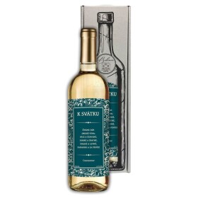Mediabox Dárkové víno - K Svátku - bílé 750 ml