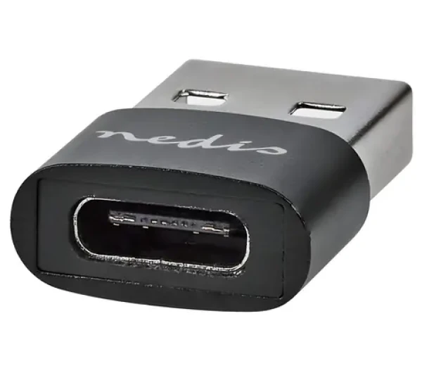 Nedis USB adaptér USB-A konektor - USB-C zásuvka černá / Redukce / USB 2.0 / 480 Mbit/s (CCGB60920BK)