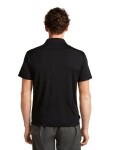 Pánské merino polo triko ICEBREAKER Mens 15.5 Merinofine SS Polo, Black velikost: L