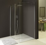 POLYSAN - MODULAR SHOWER stěna k instalaci na zeď, pro připojení pevného panelu, 900 MS2A-90