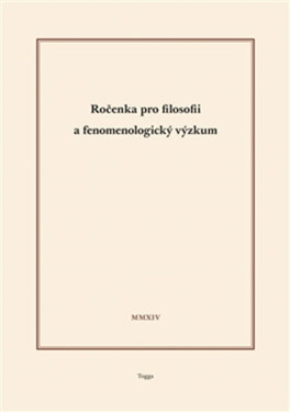 Ročenka pro filosofii fenomenologický výzkum 2014