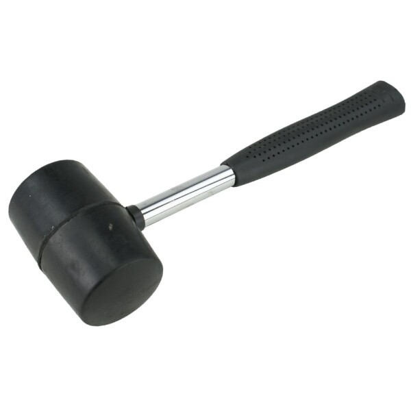 STREND PRO 230192 Palice gumová 680g, černá hlava, kovová násada 30cm
