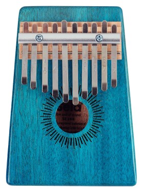 Sela Kalimba Mahogany 10 Blue