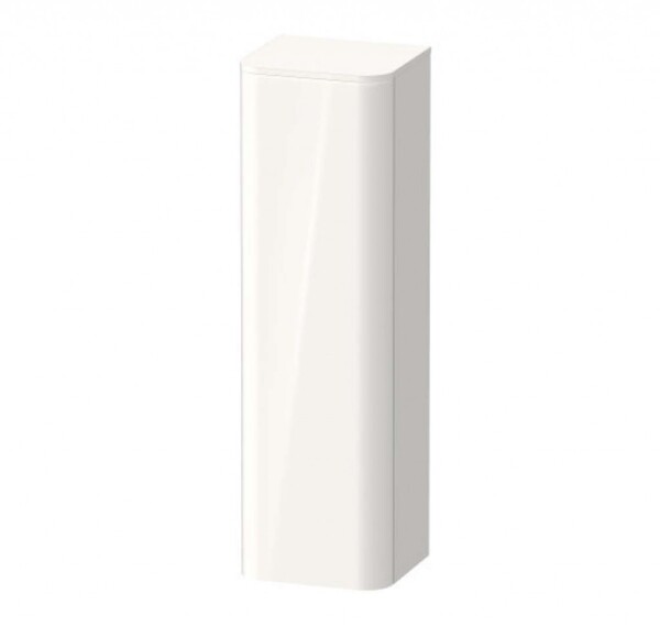 DURAVIT - Happy D.2 Plus Vysoká skříňka 134x40x36 cm, panty vpravo, bílá vysoký lesk HP1261R2222
