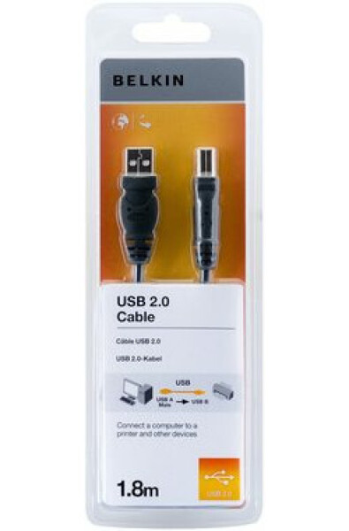 Belkin Standard USB 2.0 kabel A-B 1.8 m (F3U154bt1.8M)