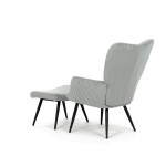 Relaxační křeslo, modrá, manšestrová látka, AK-L7285 BLUE6