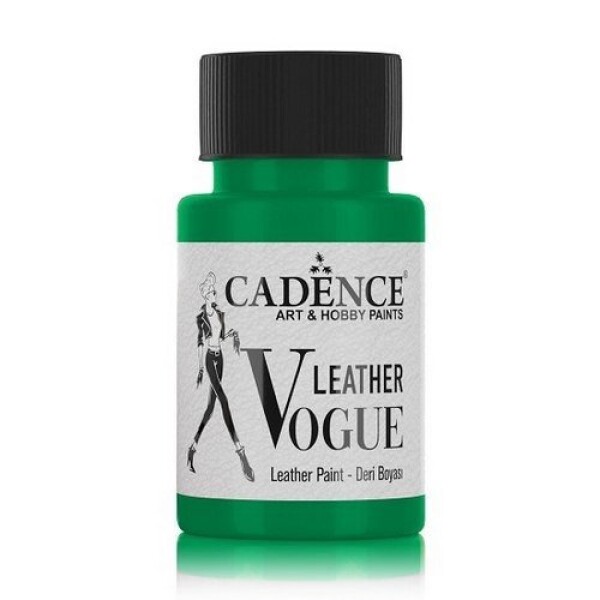Barva na kůži Cadence Leather Vogue, 50 ml - green, zelená