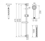 NOVASERVIS - Sprchová souprava chrom KIT04,0