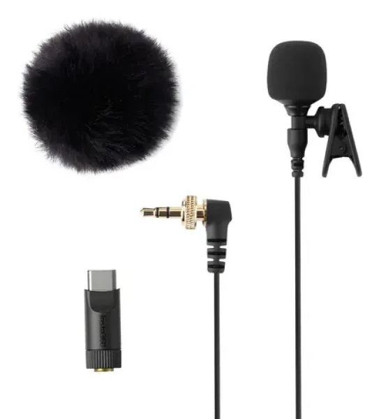 Insta360 Mic Pro / Klopový mikrofon / Všesměrová charakteristika / 20 Hz-20 kHz / USB-C adaptér na 3,5 mm (6942590201860)