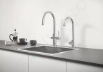 GROHE - Blue Professional Dřezová baterie s chladicím zařízením a filtrací, výsuvná sprška, chrom 31325002