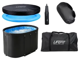 Lifefit Otužovací vana IceBath FjordBlue XXL / cca 360 l / 120x70x70 cm / 5vrstvá izolace