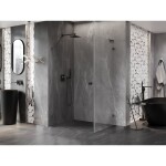 MEXEN/S - Lunar-B L sprchový kout dveře křídlové levá 90 x 70, transparent, grafit metal 832L-090-070-95-00-L
