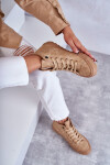 Dámské Tenisky Big Star Vysoké Zateplené Camel GG274072 37