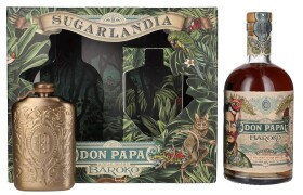 Don Papa Baroko & Hip Flask Gift Box Rum 40% 0,7 L (kazeta)