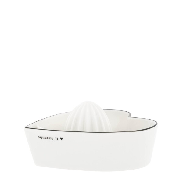 Bastion Collections Keramický lis na citrony Squeeze it, bílá barva, keramika