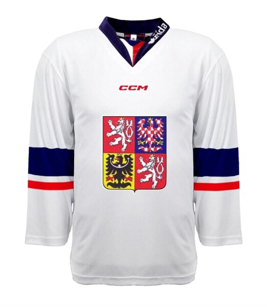 Nový dres české hokejové reprezentace David Pastrňák #88 2023/2024 CCM Fandres replica bílý Velikost: