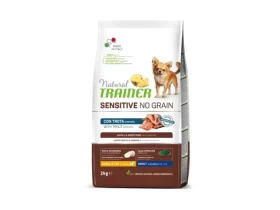 Trainer Natural Sensitive dog NO GRAIN MINI pstruh 2kg / Kompletní krmivo pro dospělé psy malých a miniaturních plemen (8059149277752)