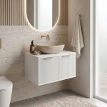 REA - Koupelnová skříňka pod umyvadlo Core 60cm White REA-M0400