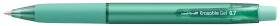 UNI Gumovací pero stiskací zelené