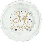 34. narozeniny balónek kruh Balonky.cz 34. narozeniny balónek kruh Balonky.cz