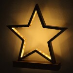 DBA LED Dřevěná Dekorace – Svítící Hvězda
