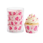 Dortisimo Košíčky na mini muffiny se růžovými srdíčky (100 ks)