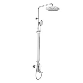 Mereo Dita vanová baterie s talířovou kulatou slim sprchou ø 250 mm, nerez CBE60101SCD2