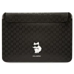 Karl Lagerfeld Saffiano Monogram Choupette černá / Pouzdro na notebook / 14" (KLCS14SAKHPCK)
