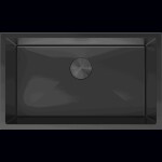 MEXEN - Trixo ocelový dřez 1-bowl 750 x 440 mm, černá 6415751000-70