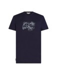 Pánské merino tričko s krátkým rukávem ICEBREAKER Mens 150 Tech Lite SS Tee Van Life, Midnight Navy velikost: L