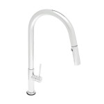 Dřezová baterie SAT s vytahovací sprškou, 2 proudy chrom SATBSD288 SATBSD288