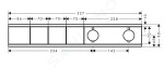 HANSGROHE - RainSelect Termostatická baterie pod omítku, pro 3 spotřebiče, chrom 15381000