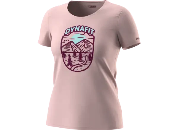 Dynafit Graphic Cotton T-Shirt W pale rose/horizon - Dynafit Graphic Cotton dámské tričko krátký rukáv Pale Rose/Horizon vel. 34