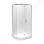 Tigo Sprchový kout 780x980 mm, Jika Perla Glass, stříbrná/sklo arctic H2512110026661