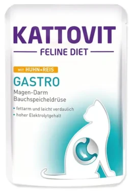 Kattovit Gastro kuře a rýže 85 g / Kapsička pro kočky / Citlivé trávení (393-77038)