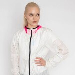 Běžecká bunda SALMING Sarek Jacket 21 White/Pink Velikost textilu: