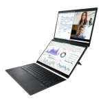 ASUS Zenbook Duo UX8406CA Inkwell šedá / Notebook / 2× 14" OLED FHD+ Touch / Intel Core Ultra 7 255H / 32GB / 1TB SSD (UX8406CA-QL121W)