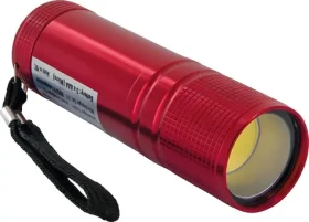 Schwaiger Mini LED červená / Kapesní svítilna / 90 lm / COB LED / Dosvit 12 m / IPX4 (TLED200R531)
