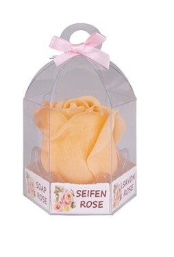Accentra - Mýdlový květ oranžové růže v dárkovém boxu Mýdlový květ růže 5 g