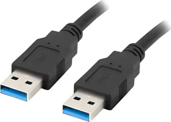 Lanberg USB-A 3.0 (M)-(M) 1,8 m černá / Kabel USB / 5 Gbit/s (5901969427769)