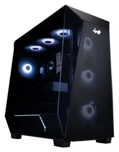 In Win PRISM černá / PC skříň / Midi Tower / ATX/mATX/Mini ITX / ARGB / bez zdroje / průhledná bočnice (IW-CS-PRISM)