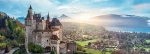 Trefl - Puzzle - Panoramatické puzzle Hrad Menthon, Francie