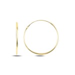 LUNICA Stříbrné kroužkové náušnice 2,5 cm GOLD 0506