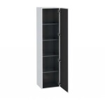 DURAVIT - L-Cube Vysoká skříňka 176x40x36 cm, panty vpravo, bílá mat LC1180R1818