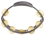 Latin Percussion Cyclops Tambourine Dimpled Brass
