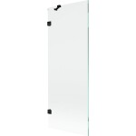 MEXEN/S - Lunar vanová zástěna FIX 70 x 150, transparent, černá 897-070-000-70-00