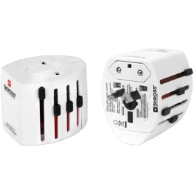 PremiumCord Cestovní adapter 230V pro zahraničí a také cizí spotřebiče (8592220004231)